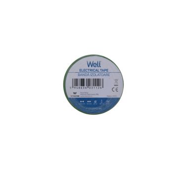 Banda-izolatoare-1.9-cm-x-20-m--galben/verde-set-10-bucati-Well-1