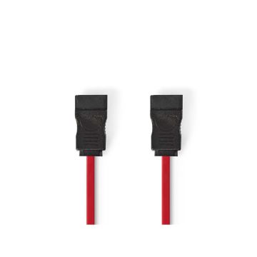 SATA-Cable-|-3-Gbps-|-SATA-7-Pin-Female-|-SATA-7-Pin-Female-|-Nickel-Plated-|-0.50-m-|-Flat-|-PVC-|-Red-|-Polybag-1
