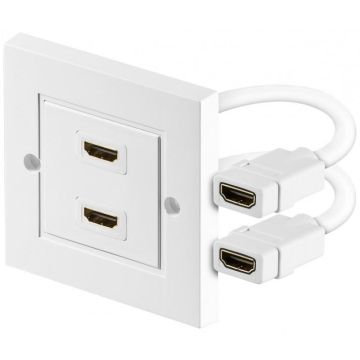 HDMI™-wall-socket-gold-plated-white--2-HDMI™-female-(Type-A)->-2-HDMI™-female-(Type-A)-1