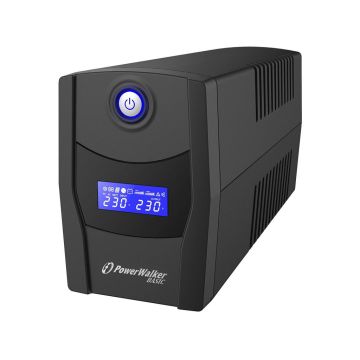 UPS-line-interactive-800VA-480W-LCD-output-2xSchuko-battery-12V/7.2Ah-Powerwalker-1