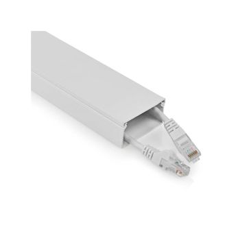 Cable-Management-|-Duct-|-1-pcs-|-Maximum-cable-thickness:-25-mm-|-Aluminium-|-White-1
