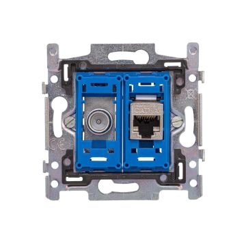Priza-de-perete-1x-RJ45-1x-CATV-metal-fara-rama-EDB02-CD-Hirschmann-1