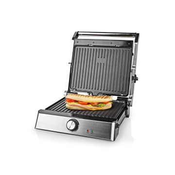 Contact-Grill-|-2000-W-|-29-x-23-cm-|-Adjustable-temperature-control-|-Plastic-/-Stainless-Steel-1
