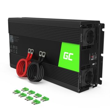 Invertor-de-tensiune-12V->-230V-1500W-INV25-Greencell-1