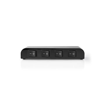 Speaker-Control-Switchbox-|-4-port(s)-|-Terminal-Screws-|-Speaker-impedance:-4-16-Ohm-|-Maximum-load-per-channel:-200-W-|-Aluminium-|-Black-1