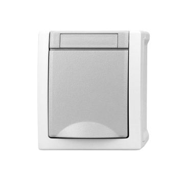 Priza-simpla-Schrack-Visio50-EV211001-aparent-cu-capac-gri-IP54-conexiune-elastica-1