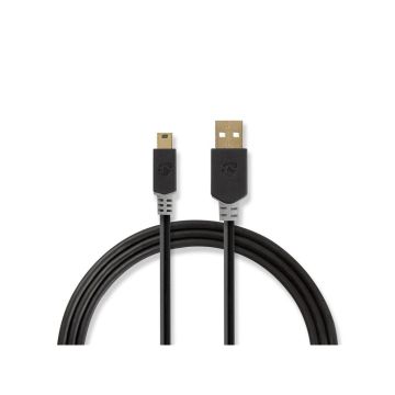 USB-2.0-Cable-|-A-Male--Mini-5-Pin-Male-|-2.0-m-|-Anthracite-1