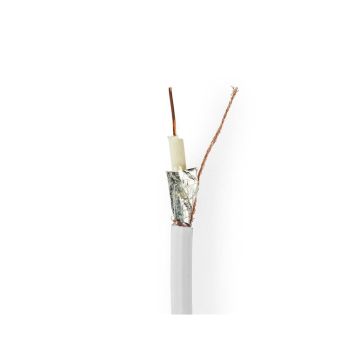 Coax-Cable-On-Reel-|-RG6T-|-75-Ohm-|-Double-Shielded-|-ECA-|-100.0-m-|-Coax-|-PVC-|-White-|-Reel-1