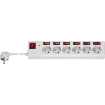 AC-power-strip-with-surge-protection-and-switch-1.5-m-white--6-safety-sockets-individually-switchable-sockets-childproof-1