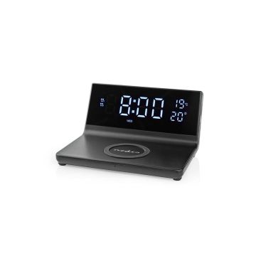 Alarm-clock-with-wireless-charging-|-Qi-certified-|-5-/-7.5-/-10-/-15-W-|-USB-A-Male-|-2-Alarm-Times-|-Snooze-function-1