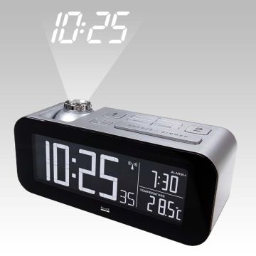 Radio-Controlled-Alarm-Clock-LCD-Silver-/-Black-1