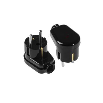 Stecher-Shuko-iesire-laterala-negru-martor-LED-WT-16U/S-Plastrol-1