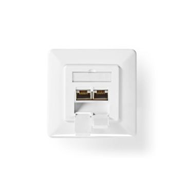 Network-Wall-Box-|-In-Wall-|-2-port(s)-|-CAT7-|-Straight-|-Female-|-Gold-Plated-|-PVC-|-Ivory-|-Box-1