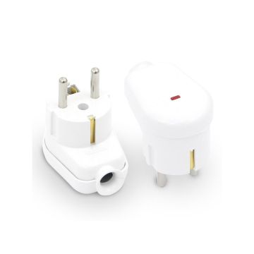 Stecher-Shuko-iesire-laterala-alb-martor-LED-WT-16U/S-Plastrol-1