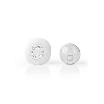 Wireless-Doorbell-Set-|-Mains-Powered-|-220--240-V-AC-50-Hz-|-1x-CR2032-|-Volume:-80-dB-|-Signal-range:-300-m-|-IP44-|-Adjustable-volume-|-36-Melodies-|-1-Receiver-|-White-1