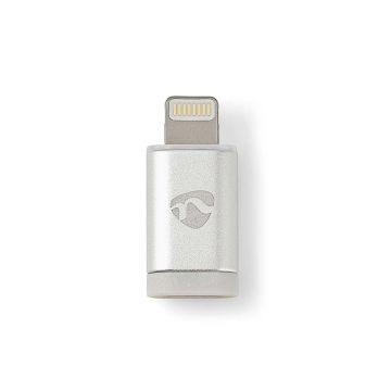 Lightning-Adapter-|-Apple-Lightning-8-Pin-|-USB-Micro-B-Female-|-Gold-Plated-|-Round-|-Aluminium-1