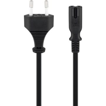 Euro-connection-cord-1.8-m-black-1.8-m--Euro-male-(Type-C-CEE-7/16)->-Device-socket-C7-1