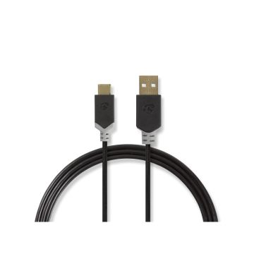 USB-Cable-|-USB-2.0-|-USB-A-Male-|-USB-C™-Male-|-60-W-|-480-Mbps-|-Gold-Plated-|-1.00-m-|-Round-|-PVC-|-Anthracite-|-Window-Box-1