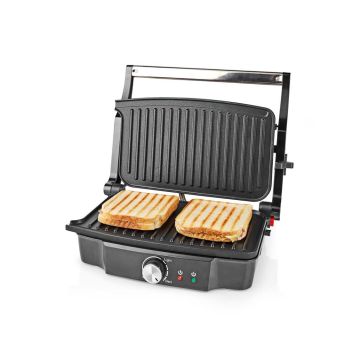 Contact-Grill-|-1500-W-|-27.8-x-17-cm-|-Adjustable-temperature-control-|-Plastic-/-Stainless-Steel-1