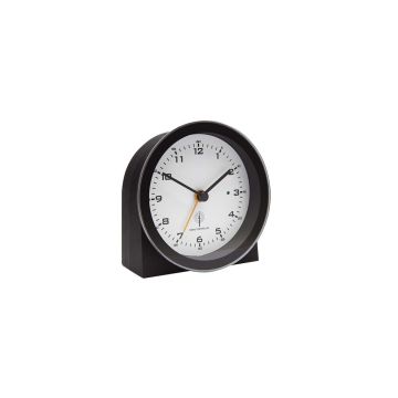 Radio-Controlled-Alarm-Clock-Analogue-Black/White-1