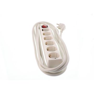 Power-socket-6-way-5M-with-switch;-Well-1