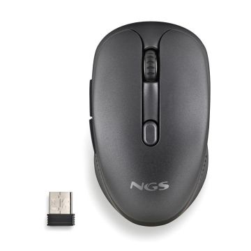 Mouse-wireless-reincarcabil-Evo-Rust-Black-1600dpi-silent-click-negru-NGS-1