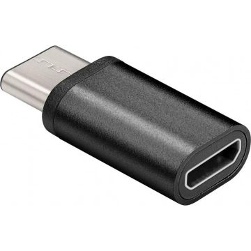USB-C™-to-USB-2.0-Micro-B-adapter-grey-black--USB-C™-male->-USB-2.0-Micro-female-(Type-B)-1