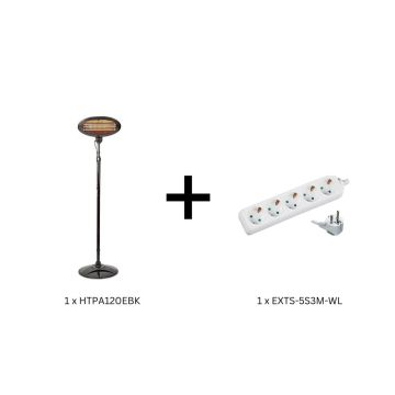 Pachet-promotional-Incalzitor-de-terasa-cu-picior-190-cm-2000W-Nedis-+-Prelungitor-5-prize-3m-Well-1