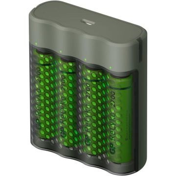 Incarcator-rapid-GP-M451-USB-AA/AAA-NIMH-acumulatori-2600mAh-4-buc-R3/R6-1