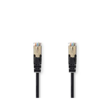 CAT5e-Cable-|-SF/UTP-|-RJ45-(8P8C)-Male-|-RJ45-(8P8C)-Male-|-5.00-m-|-Round-|-PVC-|-Black-|-Polybag-1