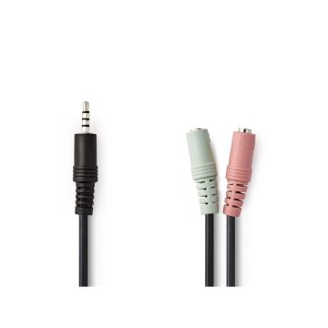 Stereo-Audio-Cable-|-3.5-mm-Male-|-2x-3.5-mm-Female-|-Nickel-Plated-|-0.20-m-|-Round-|-Polybag-1