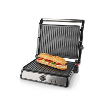 Contact-Grill-|-2000-W-|-29-x-23-cm-|-Adjustable-temperature-control-|-Plastic-/-Stainless-Steel-1