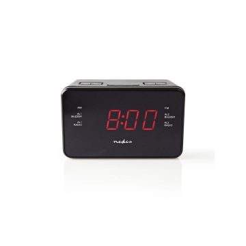 Digital-Alarm-Clock-Radio-|-LED-Display-|-1x-3.5-mm-Audio-Input-|-Time-projection-|-AM-/-FM-|-Snooze-function-|-Sleep-timer-|-Number-of-alarms:-2-|-Black-1
