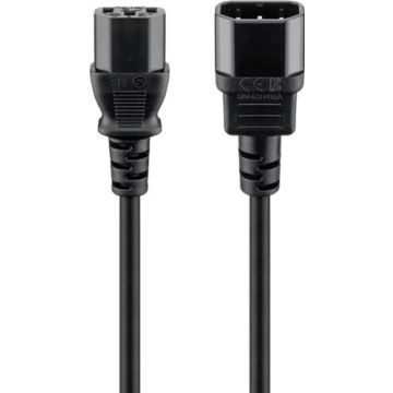 Cold-device-extension-cord-2-m-black-2-m--Device-male-C14-(IEC-connection)->-Device-socket-C13-(IEC-connection)-1