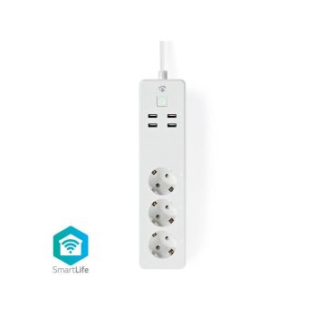 Wi-Fi-Smart-Extension-Socket-|-3x-Schuko-Type-F-|-4x-USB-|-16-A-1