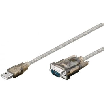 USB-serial-RS-232-converter-Transparent-1.5-m--USB-2.0-male-(type-A)->-D-SUB/RS-232-male-(9-pin)-1
