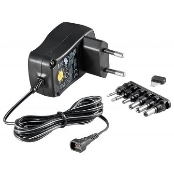 3-V--12-V-Universal-Power-Supply-0.6-A-black-1.8-m--incl.-6-DC-adapter--max.-7.2-W-and-0.6-A-1