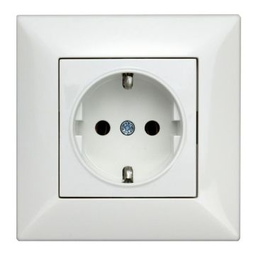 Priza-simpla-Schrack-Visio50-EV106102-complet-incastrat-alb-cu-surub-1