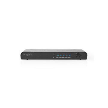HDMI™-Switch-|-5-port(s)-|-5x-HDMI™-Input-|-1x-HDMI™-Output-|-4K@60Hz-|-18-Gbps-|-Remote-controlled-|-Metal-|-Anthracite-1