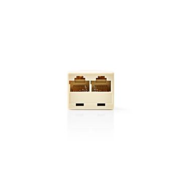 Telecom-Network-Splitter-|-RJ45-Female--2x-RJ45-Female-|-Ivory-1