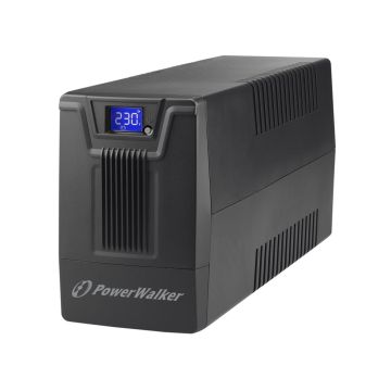 UPS-line-interactiv-800VA/480W-afisaj-LCD-iesire-2xSchuko-baterie-12V/9Ah-Powerwalker-1