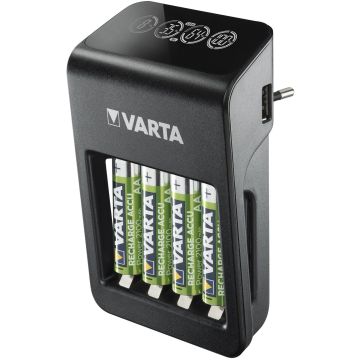 Incarcator-Varta-57687-AA/AAA-9V-NiMH-port-USB-4-acumulatori-AA-2100-mAh-1